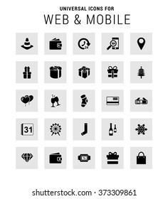 Set of 25 Universal icons