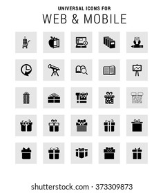 Set of 25 Universal icons