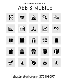 Set of 25 Universal icons