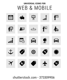 Set of 25 Universal icons