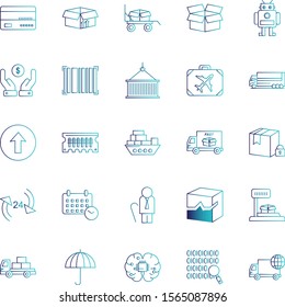 Set Of 25 Universal Icons For Mobile Application and websites
