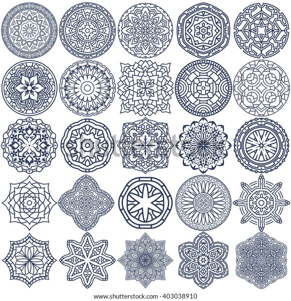 Set 25 Vector Mandala Ornaments Can Stock Vector Royalty Free Images, Photos, Reviews