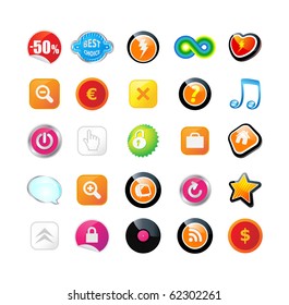 Set of 25 web icons