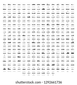 Set of 277 City Silhouette from Asia ( Phnom Penh, Beijing, China, Russia, Turkey, India, Moscow, Japan, Tokyo, Cairo, Egypt, Indonesia, Jakarta, Jerusalem, Pyongyang, North Korea, Seoul, Malaysia )