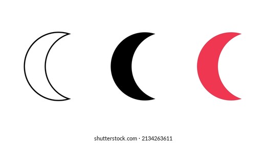 set of 2d crescent shape in mathematics