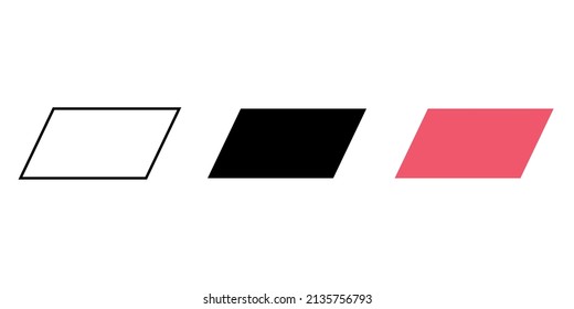 set of 2d parallelogram shape in mathematics