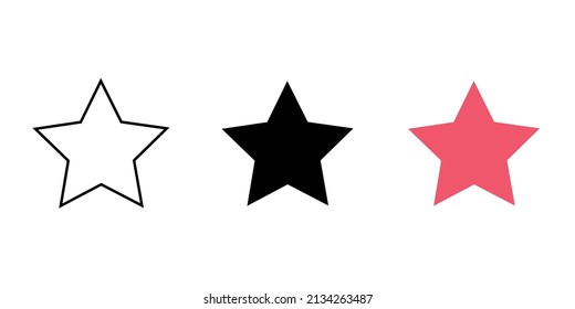 set of 2d star shape in mathematics