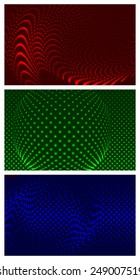 Set of 3 abstract vector backgrounds.