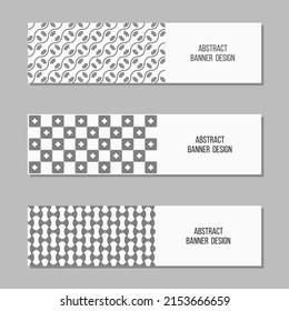 Set Abstract Vector Banner Templates Stock Vector Royalty Free Shutterstock