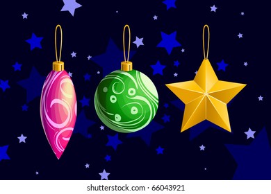 Set of 3 Christmas toys.