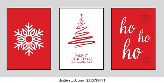 Set of 3 Christmas wall paintings. Christmas tree and snow wall paintings. Printable Christmas Home Decorations, Ornaments, Christmas Wall Art