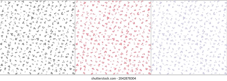 Set of 3 colorful seamless geometric pattern for textile, ceramic tiles, and background