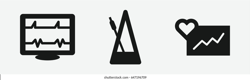 Set of 3 filled beaticons