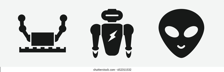 Set of 3 filled creatureicons