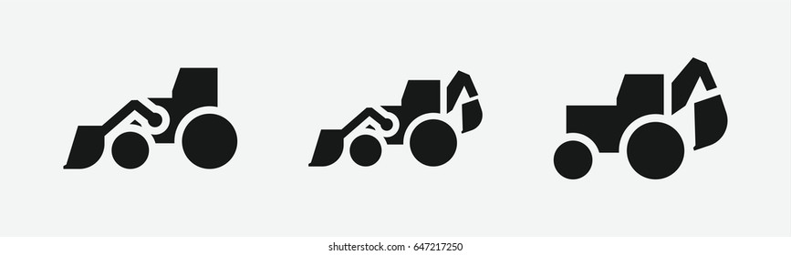 Set of 3 filled dredgeicons