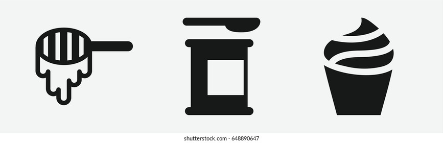 Set of 3 filled jaricons