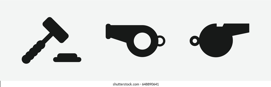 Set of 3 filled judgeicons
