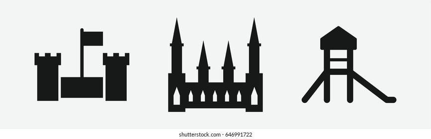 Set of 3 filled kingdomicons