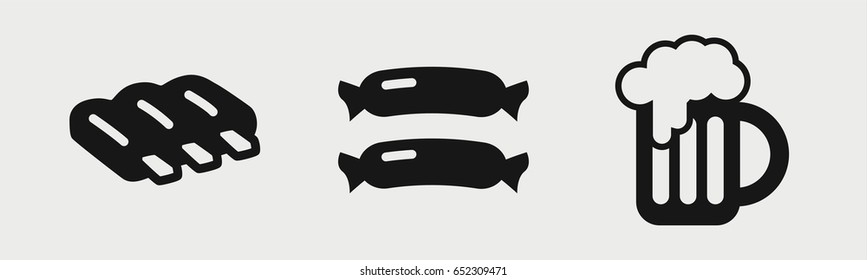 Set of 3 filled oktoberfesticons