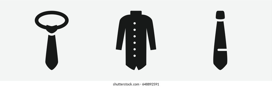 Set of 3 filled textileicons