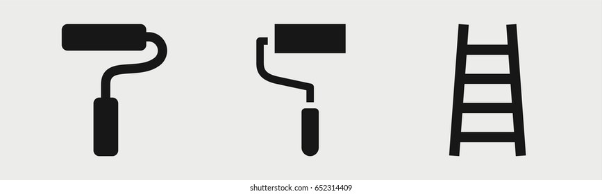 Set of 3 filled utilityicons