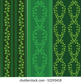 set of 3 flower backgrounds, vector