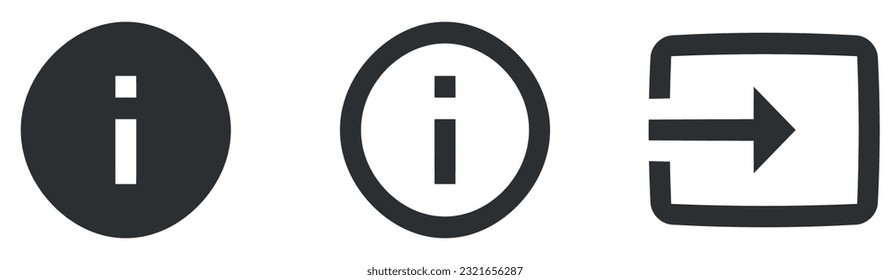 Set of 3 icons Actions. Line icons collection. Set Quality icon. Linear symbols set. Big UI icon set in a flat design. Vector illustration