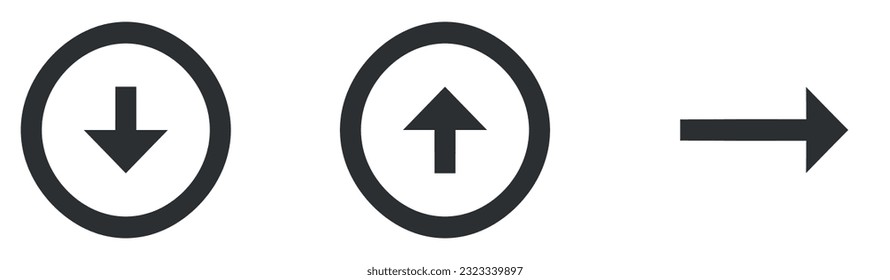 Set of 3 icons Actions. Modern thin line icons. Set Quality icon. Linear symbols. Big UI icon set in a flat design. UX UI