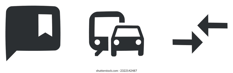Conjunto de 3 iconos Acciones. Icono Web de línea delgada de colección de vectores. tendencia moderna en el estilo. Conjunto de símbolos lineales. Paquete de iconos finos rellenos. Ilustración del vector