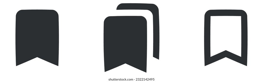 Conjunto de 3 iconos Acciones. Icono Web de línea delgada de colección de vectores. tendencia moderna en el estilo. Conjunto de símbolos lineales. Un gran icono de interfaz de usuario en un diseño plano. UI y UX