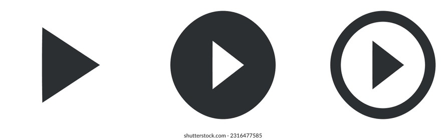 Conjunto de 3 iconos Audio y Video. Conjunto de iconos de soluciones empresariales creativas. Contorno a signos aislados. para móviles y web. Paquete de iconos finos rellenos. UI y UX