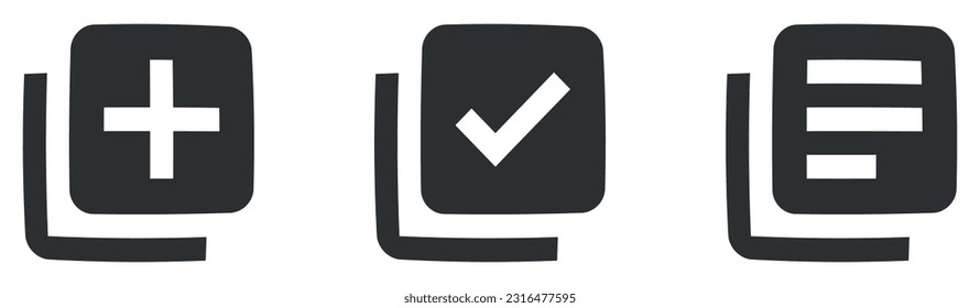 Conjunto de 3 iconos Audio y Video. Iconos modernos de línea delgada. Simple Set. para móviles y web. Un gran icono de interfaz de usuario en un diseño plano. UI de usuario