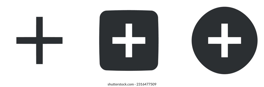 Set of 3 icons Content. Line icons collection. Outline isolated signs. for mobile and web. Big UI icon set in a flat design. UI and UX