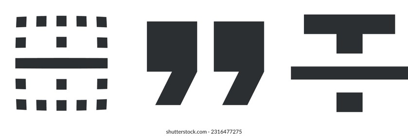 Set von 3 Symbolen Editor. Moderne Dünnzeilensymbole. Einfache Menge. Lineare Symbole gesetzt. Paket mit dünnen Symbolen. UI und UX