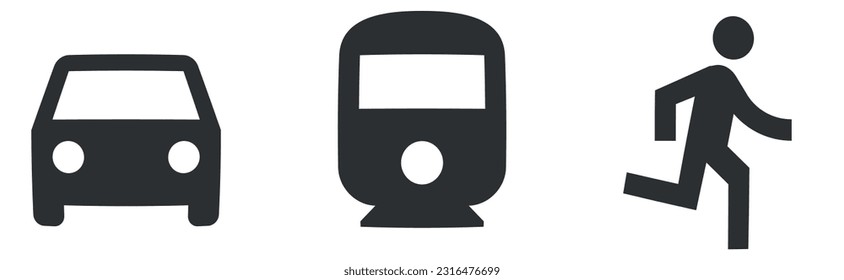 Set of 3 icons Maps. Modern thin line icons. Outline isolated signs. for mobile and web. Big UI icon set in a flat design. UI and UX