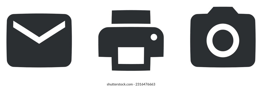 Set of 3 icons Maps. Vector collection thin line Web icon. Set Quality icon. Linear icons set. Thin filled icons pack. Vector illustration