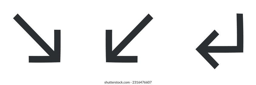 Set of 3 icons Navigation. Line icons collection. modern trend in the style. for mobile and web. Big UI icon set. Vector illustration
