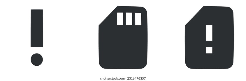 Juego de 3 iconos Notificación. Iconos modernos de línea delgada. Contorno a signos aislados. Conjunto de iconos lineales. Paquete de iconos finos rellenos. UI y UX