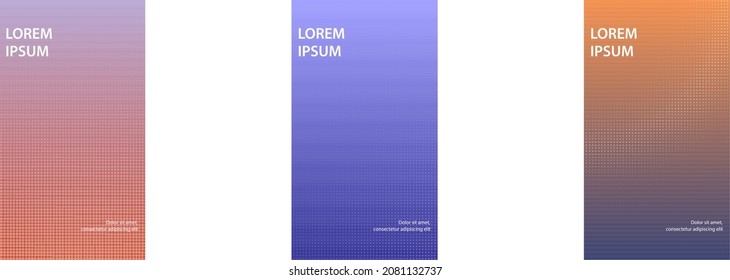 A set of 3 modern abstract backgrounds with contemporary geometric patterns, ideal for corporate branding, professional presentations, and creative design projects (editable vector format)