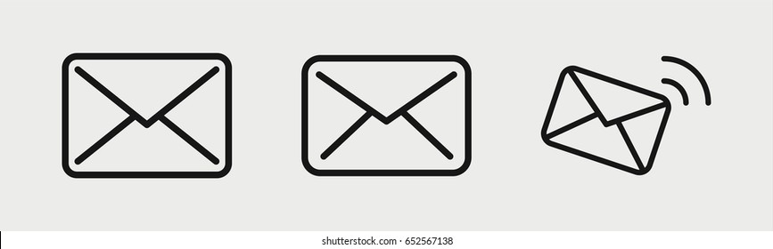 Set of 3 outline clienticons