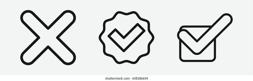 Set of 3 outline correcticons