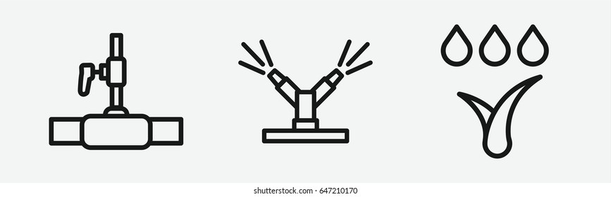 Set of 3 outline fauceticons