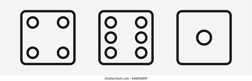Set of 3 outline randomicons