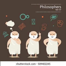 Set of 3 philosophers