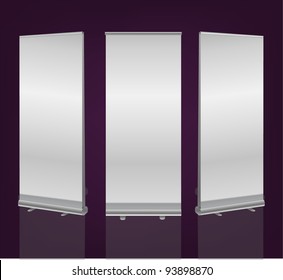 Set of 3 Roll up banners editable