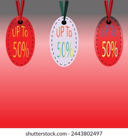 set of 3 Sale tages for upto 50%. vector file For Social media and corporate companies.