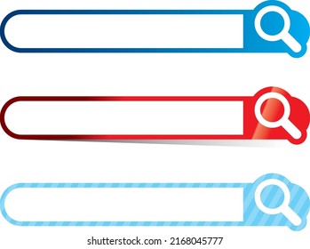 A set of 3 search windows