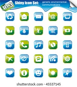 SET 3 - Shiny Icons: Generic environmental and communications
