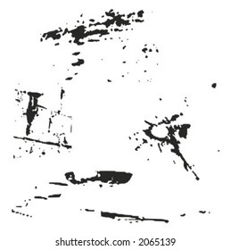 A set of 3 splash-grunge background elements, series.