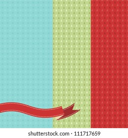 Set of 3 Vector Christmas and New Year seamless patterns.